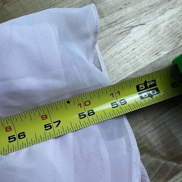 Lovely‎ LB012 Size 4 Lux Chiffon Elliot Maxi Dress Square Neck Blush Pink - Picture 13 of 13